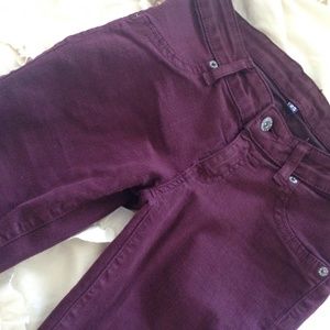 LF Carmar burgundy skinny jeans